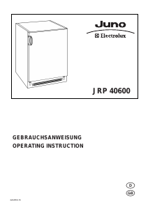 Bruksanvisning Juno-Electrolux JRP40601 Kylskåp