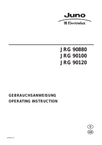 Bedienungsanleitung Juno-Electrolux JRG90881 Kühlschrank