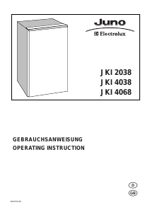 Bruksanvisning Juno-Electrolux JKI2038 Kylskåp
