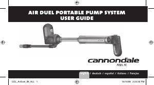 Bruksanvisning Cannondale Air Duel Cykelpump