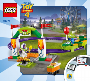 Manual Lego set 10771 Toy Story 4 Carnival thrill coaster