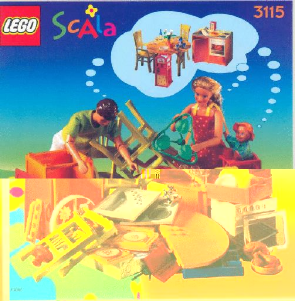 Brugsanvisning Lego set 3115 Scala Køkken