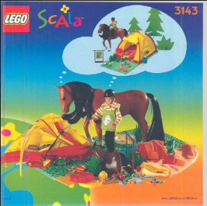 Handleiding Lego set 3143 Scala Kampeeruitje