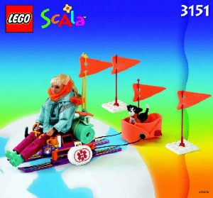 Handleiding Lego set 3151 Scala Emma is onderweg