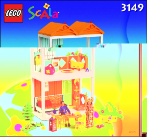Handleiding Lego set 3149 Scala Gezellig huis