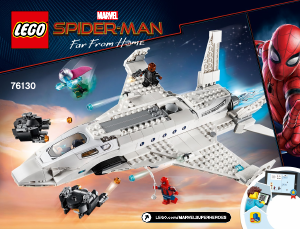 Bruksanvisning Lego set 76130 Super Heroes Stark Jet och drönarattacken