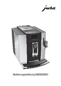 Bedienungsanleitung Jura E800 Kaffeemaschine