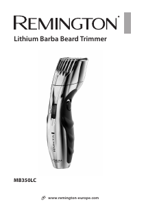 Manual de uso Remington MB350LC Lithium Barba Barbero