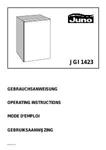 Handleiding Juno JGI1423 Vriezer