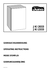 Manual Juno JKI2333 Refrigerator