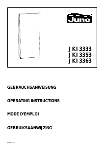 Handleiding Juno JKI3333 Koelkast