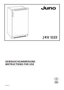 Manual Juno JKU1122 Refrigerator