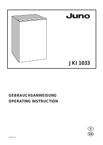 Manual Juno JKI1033 Refrigerator