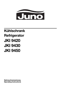 Manual Juno JKI9420 Refrigerator