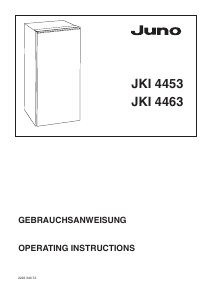 Manual Juno JKI4463 Refrigerator