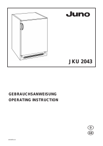 Manual Juno JKU2043 Refrigerator