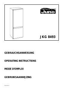 Handleiding Juno JKG8493 Koel-vries combinatie