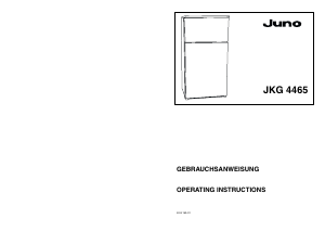 Handleiding Juno JKG4465 Koel-vries combinatie