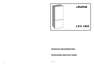 Handleiding Juno JKG1463 Koel-vries combinatie