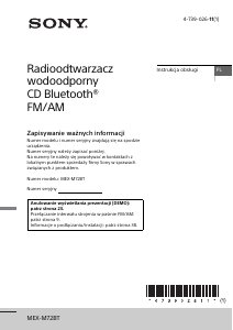 Instrukcja Sony MEX-M72BT Radio samochodowe