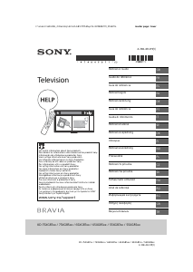 Használati útmutató Sony Bravia KD-55XG8599 LCD-televízió