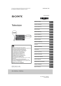 Manuale Sony Bravia KDL-43WG663 LCD televisore