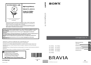 Bruksanvisning Sony Bravia KDL-37P5600 LCD-TV