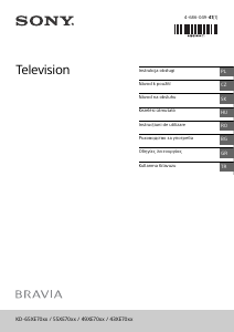 Manuál Sony Bravia KD-49XE7000 LCD televize