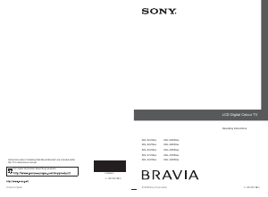 Bruksanvisning Sony Bravia KDL-40W5840 LCD TV