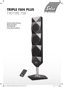 Mode d’emploi Solis 738 Triple Fan Plus Ventilateur