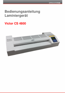 Bedienungsanleitung Victor CS 4800 Laminiergerät