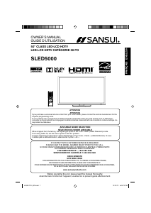 Bruksanvisning Sansui SLED5000 LED TV