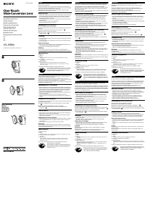 Manual Sony VCL-ES06A Lente