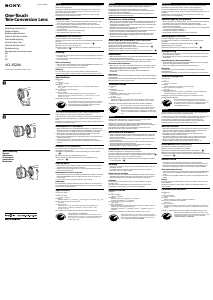 Manual Sony VCL-ES20A Lente