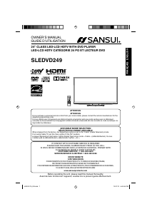 Handleiding Sansui SLEDVD249 LED televisie