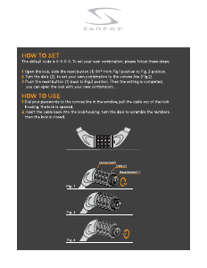Handleiding Serfas CL-15 Fietsslot