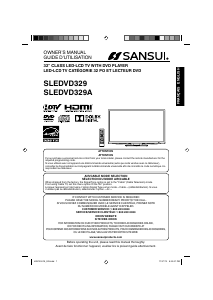 Handleiding Sansui SLEDVD329 LED televisie