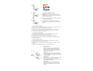 Manual de uso Serfas LS-1D Bomba de bicicleta