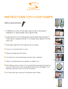 Manual Serfas WFP-200 Bicycle Pump