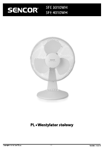 Instrukcja Sencor SFE 3010WH Wentylator