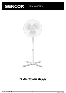 Instrukcja Sencor SFN 4010WH Wentylator