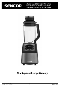 Instrukcja Sencor SBU 7875RS Blender