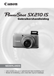 Handleiding Canon PowerShot SX210 IS Digitale camera