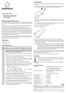 Manual Renkforce 1095091 Stick 3.0 Card Reader