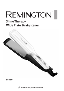 Manual de uso Remington S8550 Shine Therapy Plancha de pelo