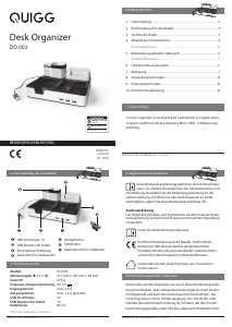Bedienungsanleitung Quigg DO 003 Schreibtisch-Organizer