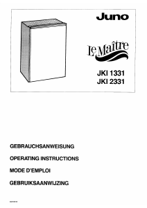 Handleiding Juno-Le Maitre JKI2331 Koelkast