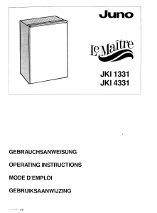 Handleiding Juno-Le Maitre JKI4331 Koelkast