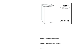 Handleiding Juno-Electrolux JGI9418 Vriezer