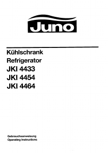 Manual Juno JKI4433 Refrigerator